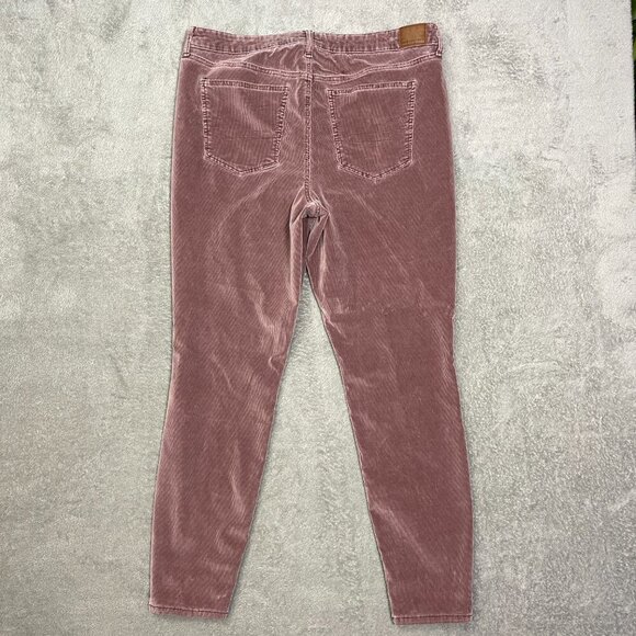 American Eagle Stretch Pants Corduroy Hi Rise Jegging 20 Long Outdoorsy Casual - Picture 10 of 16